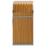 vidaXL Porte-bûches aspect bois 120x45x100 cm acier galvanisé
