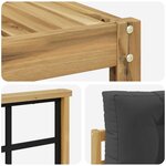 vidaXL Ensemble de canapés d'extérieur 11 pc Blanc et anthracite