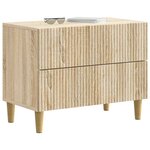 vidaXL Cabinet de chevet avec tiroir Chêne Sonoma 62 x 34 5 x 48 cm