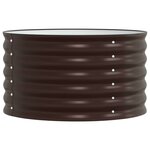 vidaXL Jardinière surélevée Marron 80 x 80 x 44 cm Acier