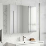 vidaXL Armoire Miroir de Salle de Bain Blanc 83 5 x 15 5 x 70 cm