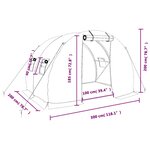 vidaXL Serre avec cadre en acier blanc 6 m² 3x2x2 m