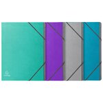Trieur Agrafé 3 Rabats Avec Élastiques 12 Compartiments Tekso - A4 - Couleurs Assorties - Exacompta
