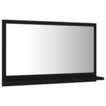 vidaXL Miroir de salle de bain Noir 60x10 5x37 cm Bois d’ingénierie