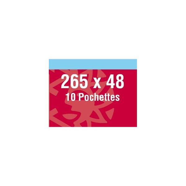 Pochettes noires 265 x 48 mm pour Polyptique Droits de l'Homme 89.