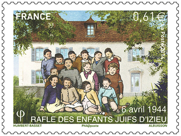 Timbre Rafle des enfants Juifs d'Izieu