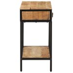 vidaXL Table console 70x35x70 cm bois de manguier massif brut