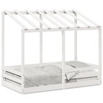 vidaXL Lit pour enfants sans matelas blanc 70x140cm bois de pin massif