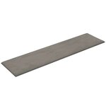 vidaXL Panneaux muraux 12 Pièces Gris clair 60x15 cm Velours 1 08 m²