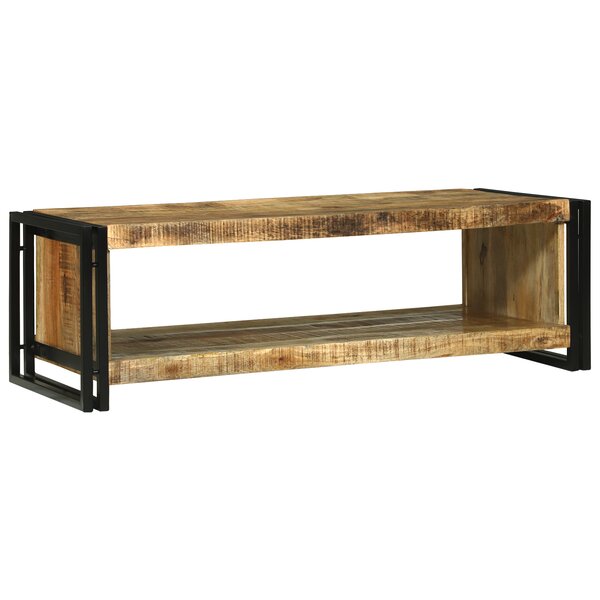 vidaXL Table Basse 120x50x38 cm Bois Massif de Mangue