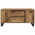 vidaXL Table basse Bois Ancien 102 x 44 5 x 50 cm Bois d'ingénierie