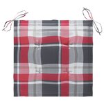 vidaXL Chaises de jardin lot de 8 avec coussins Bois de teck massif