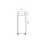 Armoire pâtissière négative - 650 l - afi collin lucy - r290 - inox1740pleine x830x2010mm