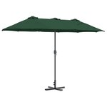 vidaXL Parasol de jardin Vert 380 x 196 x 235 cm