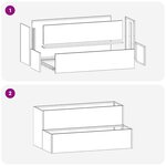 vidaXL Cache-pot de jardin Argent 100 x 60 x 45 cm Acier inoxydable
