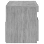 vidaXL Meuble TV avec lumières LED Sonoma gris 75x35x40 cm