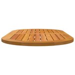 vidaXL Plateau de table Marron 110 x 55 x 2 cm Bois d'acacia massif
