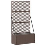 vidaXL Cache-pot de jardin Marron 70 x 30 x 135 cm Métal
