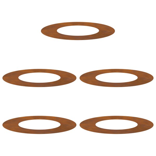 vidaXL Bac à fleurs en acier corten Acier corten Moyen