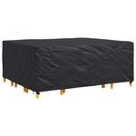 vidaXL Housse pour mobilier d'extérieur Noir 250 x 210 x 90 cm 420D