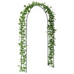 vidaXL Arche de jardin Floral Vert 115 x 37 x 231 cm