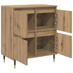 vidaXL Armoire de rangement 2 Pièces Chêne artisanal 60 x 35 x 70 cm