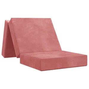 vidaXL Canapé-lit pliable 90 x 67 x 45 cm Rose