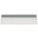vidaXL Lit avec matelas blanc 90x190 cm bois massif de pin