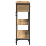 Table Console vidaXL en Chêne Artisan 72 5x25x75 cm Bois d'ingénierie et Acier
