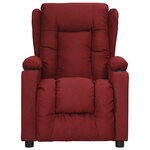 vidaXL Fauteuil Rouge bordeaux Tissu
