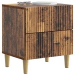 vidaXL Cabinet de chevet avec tiroir Bois ancien 43 x 34 5 x 48 cm