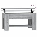 vidaXL Table basse Sonoma gris 101x49x52 cm Bois d'ingénierie