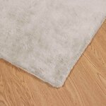 vidaXL Tapis en Fourrure Synthétique de Lapin Olite Beige 160 x 230 cm