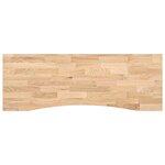 vidaXL Bureau Blanc et Naturel 140 x 60 cm Bois de chêne massif