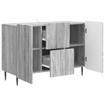 vidaXL Buffet Sonoma gris 89 x 34 5 x 62 cm Bois d'ingénierie
