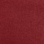 Vidaxl chaise pivotante de salle à manger rouge bordeaux tissu