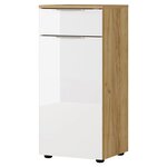 Germania Armoire de salle de bain GW-Avino 34x39x85 cm Blanc et chêne