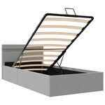 vidaXL Cadre de lit à rangement hydraulique sans matelas 100x200 cm