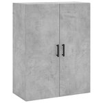 vidaXL Armoire murale gris béton 69 5x34x90 cm