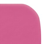 vidaXL Chaises longues pliables lot de 2 Acier et tissu Rose