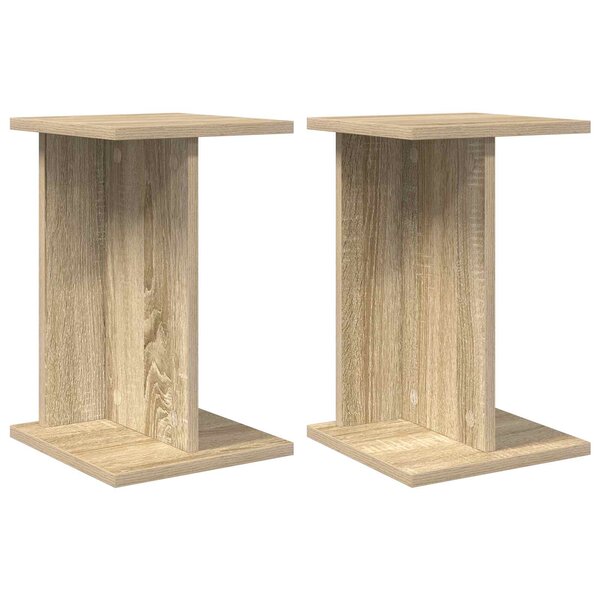 vidaXL Support de Plante 2 pièces Chêne Sonoma 25 x 25 5 x 40 5 cm