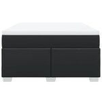 vidaXL Sommier à lattes de lit avec matelas Noir 140x190 cm Similicuir