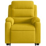 vidaXL Fauteuil inclinable Jaune Velours