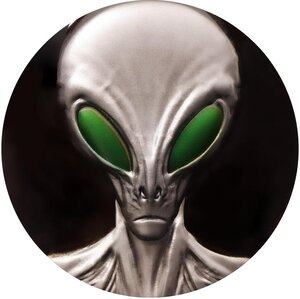 Pièce de monnaie en Argent 2000 Francs g 62.2 (2 oz) Millésime 2025 ALIEN