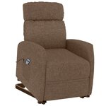 vidaXL Fauteuil Marron Tissu