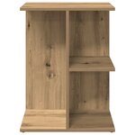 vidaXL Table de chevet chêne artisanal 46 5x29x61 cm bois d'ingénierie