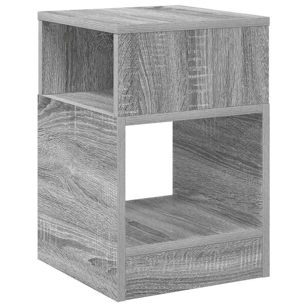 vidaXL Table d'appoint Gris Sonoma 30 5 x 30 x 45 cm Bois d'ingénierie