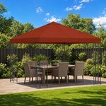 vidaXL Pavillon 3 x 3 m Terre cuite Polyester et Acier 190 gsm