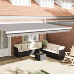 vidaXL Valence de Store pour Cadre de 5 m Gris Clair 4.8x0.2 m