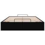 vidaXL Cadre de lit ottoman sans matelas noir 120x190 cm similicuir